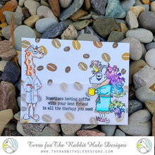 Load image into Gallery viewer, The Rabbit Hole Designs - Stamp Set - Blended Sentiments 2. Deeply etched, clear photopolymer stamps for precise placement. Made in USA. Available at Embellish away located in Bowmanville Ontario Canada. card design by Terra.
