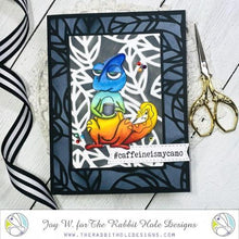 Load image into Gallery viewer, The Rabbit Hole Designs - Stamp Set - 3x4 - Chameleon. Deeply etched, clear photopolymer stamps for precise placement. Made in the USA. Available at Embellish Away located in Bowmanville Ontario Canada. Card design by Joy W.

