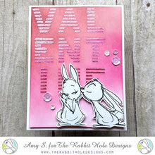 Cargar imagen en el visor de la galería, The Rabbit Hole Designs - Stamp Set - 3x4 -Je t&#39;aime. Deeply etched, clear photopolymer stamps for precise placement. Made in the USA. Available at Embellish Away located in Bowmanville Ontario Canada. Available at Embellish Away located in Bowmanville Ontario Canada. Card design by  Amy S.
