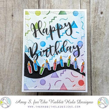 Load image into Gallery viewer, The Rabbit Hole Designs - Stamp Set - 3x4 - Just Cake. Deeply etched, clear photopolymer stamps for precise placement. Made in the USA. Available at Embellish Away located in Bowmanville Ontario Canada. Card design by Amy S.
