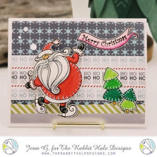 Charger l&#39;image dans la galerie, The Rabbit Hole Designs - Stamp Set - 4x4 - Kringle. Deeply etched, clear photopolymer stamps for precise placement. Made in the USA.  Coordinates with Kringle Dies. Available at Embellish Away located in Bowmanville Ontario Canada. Card design by Jenn G.
