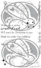 Load image into Gallery viewer, The Rabbit Hole Designs - Stamp Set - 4x8 - Love you More - Christmas Frost. Deeply etched, clear photopolymer stamps for precise placement. Made in the USA.  Coordinates with Love you More - Christmas Frost Dies. Available at Embellish Away located in Bowmanville Ontario Canada.
