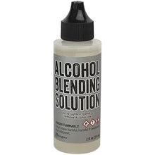 Load image into Gallery viewer, Tim Holtz - Alcohol Ink Blending Solution - 2oz - Uncarded. Alcohol blending solution is specially formulated to blend, lighten and remove Tim Holtz® Alcohol Inks. A solvent based solution designed to remove Alcohol Inks and Mixatives from slick surfaces and art tools. Available at Embellish Away located in Bowmanville Ontario Canada.
