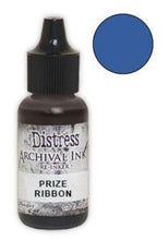 Cargar imagen en el visor de la galería, Tim Holtz® Re-Inkers can be used to re-ink Distress Archival Ink Pads, which are sold separately. They are Acid Free, Non-Toxic and Fade Resistant. Package contains one Tim Holtz® Distress® Archival Re-Inker, 0.5 ounces. Available in assorted colors, each sold separately. Made in the USA. Available at Embellish Away located in Bowmanville Ontario Canada. Prize Ribbon
