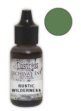 Cargar imagen en el visor de la galería, Tim Holtz® Re-Inkers can be used to re-ink Distress Archival Ink Pads, which are sold separately. They are Acid Free, Non-Toxic and Fade Resistant. Package contains one Tim Holtz® Distress® Archival Re-Inker, 0.5 ounces. Available in assorted colors, each sold separately. Made in the USA. Available at Embellish Away located in Bowmanville Ontario Canada. Rustic Wilderness.
