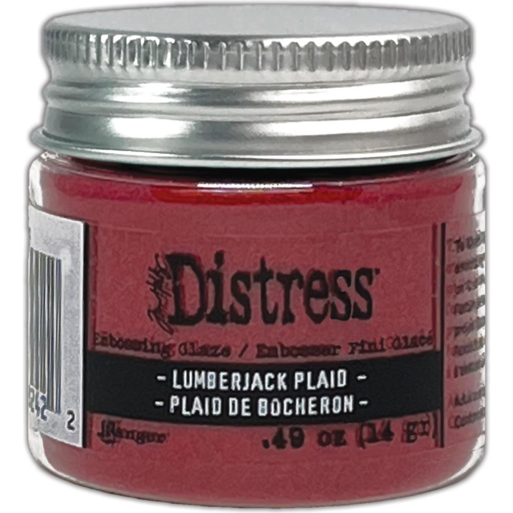Tim Holtz - Distress Embossing Glaze - Lumberjack Plaid. Add dimension to your projects with new embossing glaze! These translucent embossing powders are ideal for layering on surfaces. Available at Embellish Away located in Bowmanville Ontario Canada.
