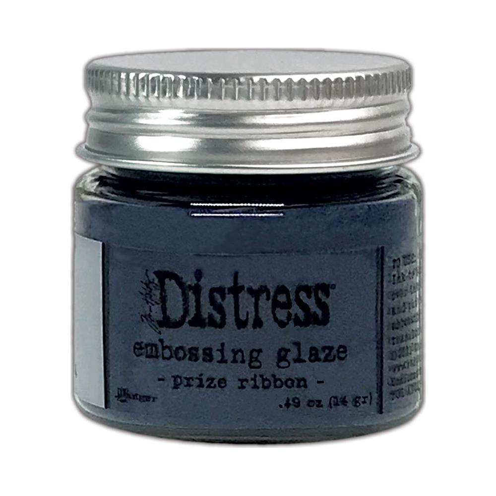 Tim Holtz - Ranger - Distress Embossing Glaze - Prize Ribbon. Add dimension to your projects with new embossing glaze! These translucent embossing powders are ideal for layering on surfaces. This package contains .49oz of embossing glaze. Comes in a variety of colors. Each sold separately. Made in USA. Available at Embellish Away located in Bowmanville Ontario Canada.