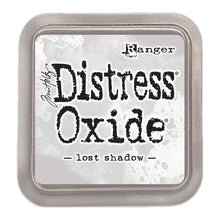 Load image into Gallery viewer, Tim Holtz - Distress Oxide Pad - Large. Create an aged look on papers, fibers, photos and more! This package contains one 2-1/4x2-1/4 inch ink pad. Comes in a variety of distressed colors. Each sold separately. Available at Embellish Away located in Bowmanville Ontario Canada. Lost Shadow.
