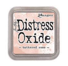 Load image into Gallery viewer, Tim Holtz - Distress Oxide Pad - Large. Create an aged look on papers, fibers, photos and more! This package contains one 2-1/4x2-1/4 inch ink pad. Comes in a variety of distressed colors. Each sold separately. Available at Embellish Away located in Bowmanville Ontario Canada. Tattered Rose.
