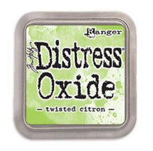 Load image into Gallery viewer, Tim Holtz - Distress Oxide Pad - Large. Create an aged look on papers, fibers, photos and more! This package contains one 2-1/4x2-1/4 inch ink pad. Comes in a variety of distressed colors. Each sold separately. Available at Embellish Away located in Bowmanville Ontario Canada. Twisted Citron
