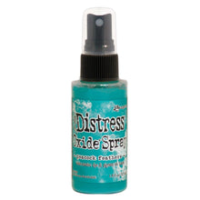 गैलरी व्यूवर में इमेज लोड करें, Tim Holtz - Distress Oxide Spray. Creates oxidized effects when sprayed with water. Use for quick and easy ink coverage on porous surfaces. Spray through stencils, layer colors, spritz with water and watch the color mix and blend.  Available at Embellish Away located in Bowmanville Ontario Canada. Peacock Feather
