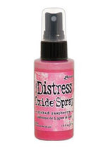 गैलरी व्यूवर में इमेज लोड करें, Tim Holtz - Distress Oxide Spray. Creates oxidized effects when sprayed with water. Use for quick and easy ink coverage on porous surfaces. Spray through stencils, layer colors, spritz with water and watch the color mix and blend.  Available at Embellish Away located in Bowmanville Ontario Canada. Picked Raspberry
