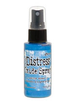 गैलरी व्यूवर में इमेज लोड करें, Tim Holtz - Distress Oxide Spray. Creates oxidized effects when sprayed with water. Use for quick and easy ink coverage on porous surfaces. Spray through stencils, layer colors, spritz with water and watch the color mix and blend.  Available at Embellish Away located in Bowmanville Ontario Canada. Salty Ocean
