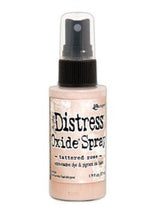 गैलरी व्यूवर में इमेज लोड करें, Tim Holtz - Distress Oxide Spray. Creates oxidized effects when sprayed with water. Use for quick and easy ink coverage on porous surfaces. Spray through stencils, layer colors, spritz with water and watch the color mix and blend.  Available at Embellish Away located in Bowmanville Ontario Canada. Tattered Rose

