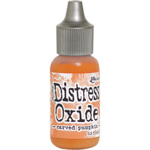 Cargar imagen en el visor de la galería, Tim Holtz - Distress Oxides Reinker. Tim Holtz-Ranger Distress Oxides Reinkers. This water-reactive dye and pigment ink fusion creates an oxidized effect when sprayed with water. Use to re-ink Distress Oxide Ink Pads (sold separately). Available at Embellish Away located in Bowmanville Ontario Canada. Carved Pumpkin
