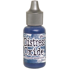 Cargar imagen en el visor de la galería, Tim Holtz - Distress Oxides Reinker. Tim Holtz-Ranger Distress Oxides Reinkers. This water-reactive dye and pigment ink fusion creates an oxidized effect when sprayed with water. Use to re-ink Distress Oxide Ink Pads (sold separately). Available at Embellish Away located in Bowmanville Ontario Canada. Chipped Sapphire
