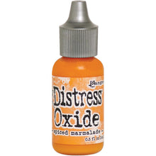 गैलरी व्यूवर में इमेज लोड करें, Tim Holtz-Ranger Distress Oxides Reinkers. This water-reactive dye and pigment ink fusion creates an oxidized effect when sprayed with water. Use to re-ink Distress Oxide Ink Pads (sold separately). Available at Embellish Away located in Bowmanville Ontario Canada. Spiced Marmalade.
