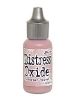गैलरी व्यूवर में इमेज लोड करें, Tim Holtz-Ranger Distress Oxides Reinkers. This water-reactive dye and pigment ink fusion creates an oxidized effect when sprayed with water. Use to re-ink Distress Oxide Ink Pads (sold separately). Available at Embellish Away located in Bowmanville Ontario Canada. Victorian Velvet
