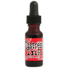 Load image into Gallery viewer, Tim Holtz - Distress  Reinker. Create an aged look on papers, fibers, photos and more! This package contains one 0.5oz bottle of distress ink. Acid free. Conforms to ASTM D4236. Comes in a variety of colors. Each sold separately. Available at Embellish Away located in Bowmanville Ontario. Candied Apple
