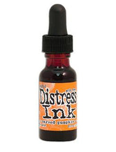 गैलरी व्यूवर में इमेज लोड करें, Tim Holtz - Distress  Reinker. Create an aged look on papers, fibers, photos and more! This package contains one 0.5oz bottle of distress ink. Acid free. Conforms to ASTM D4236. Comes in a variety of colors. Each sold separately. Available at Embellish Away located in Bowmanville Ontario. Carved Pumpkin

