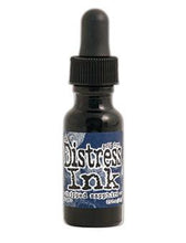 Cargar imagen en el visor de la galería, Tim Holtz - Distress  Reinker. Create an aged look on papers, fibers, photos and more! This package contains one 0.5oz bottle of distress ink. Acid free. Conforms to ASTM D4236. Comes in a variety of colors. Each sold separately. Available at Embellish Away located in Bowmanville Ontario. Chipped Sapphire

