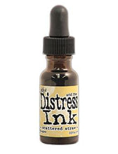 Load image into Gallery viewer, Tim Holtz - Distress  Reinker. Create an aged look on papers, fibers, photos and more! This package contains one 0.5oz bottle of distress ink. Acid free. Conforms to ASTM D4236. Comes in a variety of colors. Each sold separately. Available at Embellish Away located in Bowmanville Ontario. Scattered Straw
