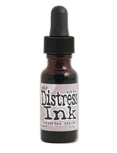 Load image into Gallery viewer, Tim Holtz - Distress  Reinker. Create an aged look on papers, fibers, photos and more! This package contains one 0.5oz bottle of distress ink. Acid free. Conforms to ASTM D4236. Comes in a variety of colors. Each sold separately. Available at Embellish Away located in Bowmanville Ontario. Victorian Velvet
