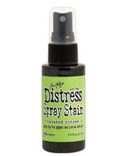 गैलरी व्यूवर में इमेज लोड करें, Tim Holtz - Distress Spray - Stain. Spray directly on porous surfaces a quick, easy ink coverage. Mist with water to blend color and get mottled effects. This package contains one 1.9oz. Comes in a variety of colors. Available at Embellish Away located in Bowmanville Ontario Canada. Twisted Citron

