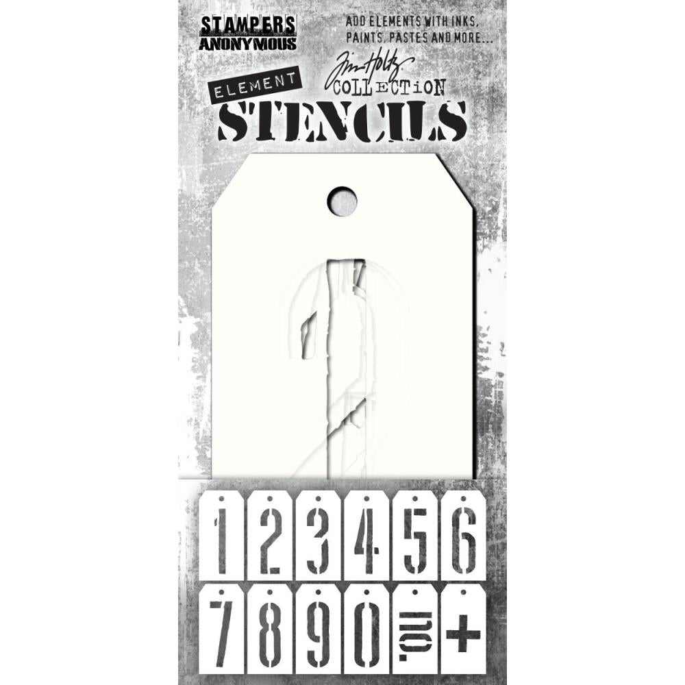 Tim Holtz - Element Stencils - 12/Pkg - Mechanical. Add dimension to a project by using color variations or different colors in the open spaces of the stencils. Use the stencils with a variety of mediums to add texture. Available at Embellish Away located in Bowmanville Ontario Canada.