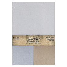 Cargar imagen en el visor de la galería, Tim Holtz - Idea-Ology - Kraft-Stock Cardstock Pad 6&quot;X9&quot; - 18/Pkg - Sparkle Classic. The ideal foundation for any paper craft is the paper itself. This variety of Tim Holtz Kraft Stock Stack Sparkle Classic fits the bill with ease. Available at Embellish Away located in Bowmanville Ontario Canada.
