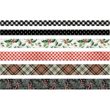 Load image into Gallery viewer, Tim Holtz - Idea-Ology Design Tape - 6/Pkg - Christmas. Use this tape to add fun designs to your next craft project! This package contains six 6 yard rolls of design tape measuring between .375 inches and .75 inches wide. Imported. Available at Embellish Away located in Bowmanville Ontario Canada.

