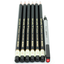 將圖片載入圖庫檢視器 Tombow - MONO Drawing Pencils 6/Pkg &amp; Eraser Set - 2H, HB, B, 2B, 4B &amp; 6B

