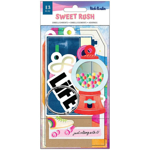 American Crafts - Vicki Boutin - Sweet Rush - Tag Mini Journal - 13/Pkg - Die-Cut Tags W/Ring. Available at Embellish Away located in Bowmanville Ontario Canada.