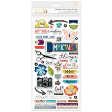 Load image into Gallery viewer, Vicki Boutin - Thickers Stickers - 100/Pkg - Print Shop - Making Things Phrase/Chipboard. Available at Embellish Away located in Bowmanville Ontario Canada.
