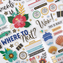 Charger l&#39;image dans la galerie, Vicki Boutin - Thickers Stickers - 88/Pkg - Where To Next - Happy Life Phrase/Chipboard. Available at Embellish Away located in Bowmanville Ontario Canada.

