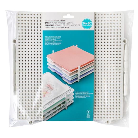 We R Memory Keepers - Multi-Use Paper Trays - 4/Pkg - White 12