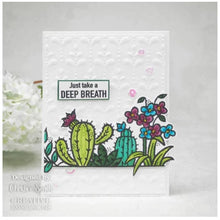 Charger l&#39;image dans la galerie, Woodware - 4&quot;x6&quot; Clear Singles Stamp - Plant Display. On trend stamp with a display of succulents with a love theme. Add a personal touch with your favourite colouring medium and the fun words. Designed by Francoise Read. These stamps would be perfect for cards and scrapbook pages as well as mixed media or fun décor projects. Available at Embellish Away located in Bowmanville Ontario Canada. Card by designer Christine Smith
