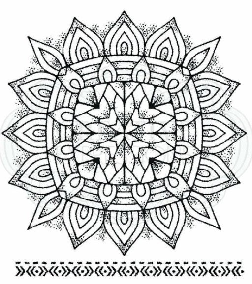 Woodware - Clear Singles Stamp - Mandala Two 4 in x 4 in stamp. Designed by Francoise Read. The precise cutting of these stamps will ensure clear and complete prints every time. Use with inks, embossing powders and other Cosmic Shimmer products, to create beautiful decorations on a multitude of craft projects. Available at Embellish Away located in Bowmanville Ontario Canada.