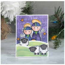 Load image into Gallery viewer, Woodware - Clear Singles Stamps - Loving Christmas. Thoughtful words to add finishing touches to Christmas projects. Verses will work well inside cards, or as a main image on the front. Designed by Francoise Read. Available at Embellish Away located in Bowmanville Ontario Canada, card example by brand ambassador.
