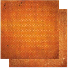 Load image into Gallery viewer, BoBunny - Double Dot Collection. This 12x12 inch double-sided heavy weight scrapbooking papers. Available in a variety of designs, colours, each sold separately. Acid and lignin free. Made in USA.  Burnt Orange. Available at Embellish Away located in Bowmanville Ontario Canada.
