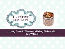 गैलरी व्यूवर में वीडियो लोड करें और चलाएं, Cosmic Shimmer - Gilding Flakes YouTube Video.  Available in Bowmanville Ontario Canada
