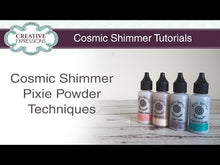 Load and play video in Gallery viewer, Cosmic Shimmer - Pixie Powder  available in 26 colors.  Available in Bowmanville Ontario Canada. YouTube video
